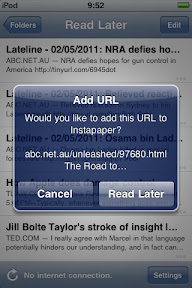 instapaper screenshot