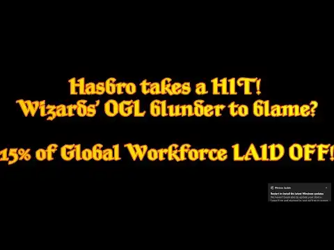Rocky Financial Waters Ahead for Hasbro? Wizards of the Coast OGL Fumble To Blame?